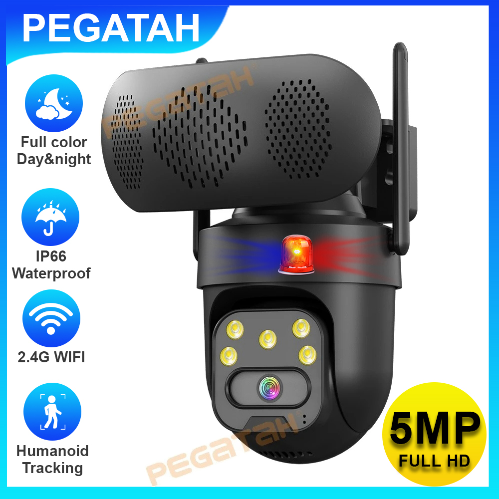 Audiovision Music Player - Caméra IP 5MP extérieure 2.4G WiFi