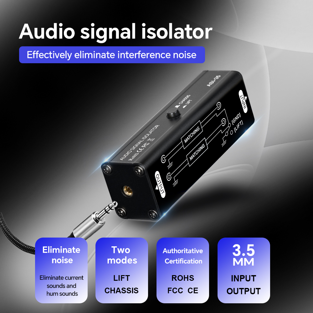 Audio Music Isolator - Éliminateur de Hum professionnel, isolateur de