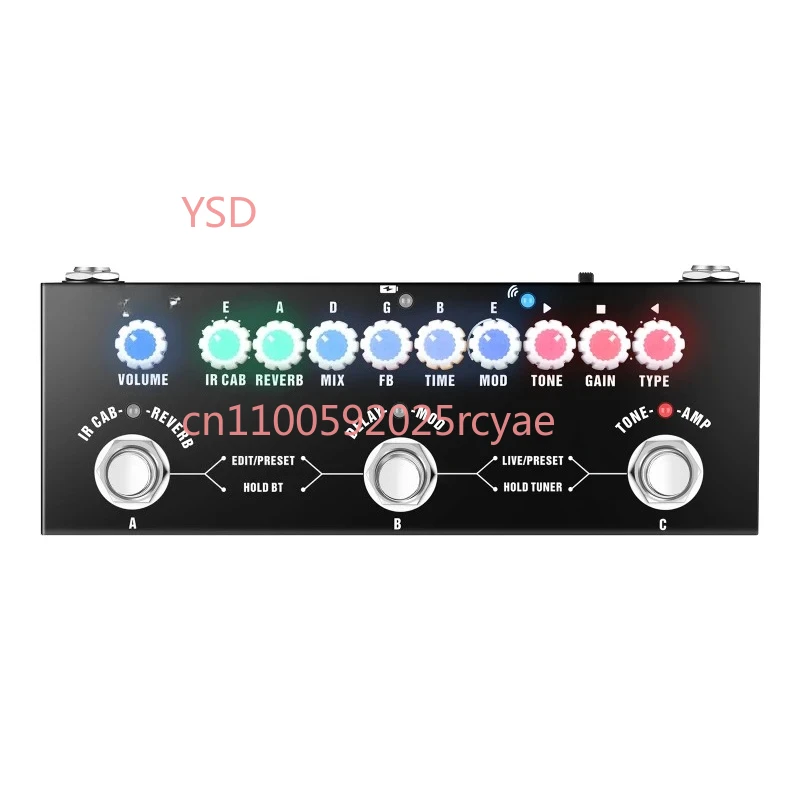Audio Music Effect - Pédale d'effets multifonctionnelle pour guitare électrique,