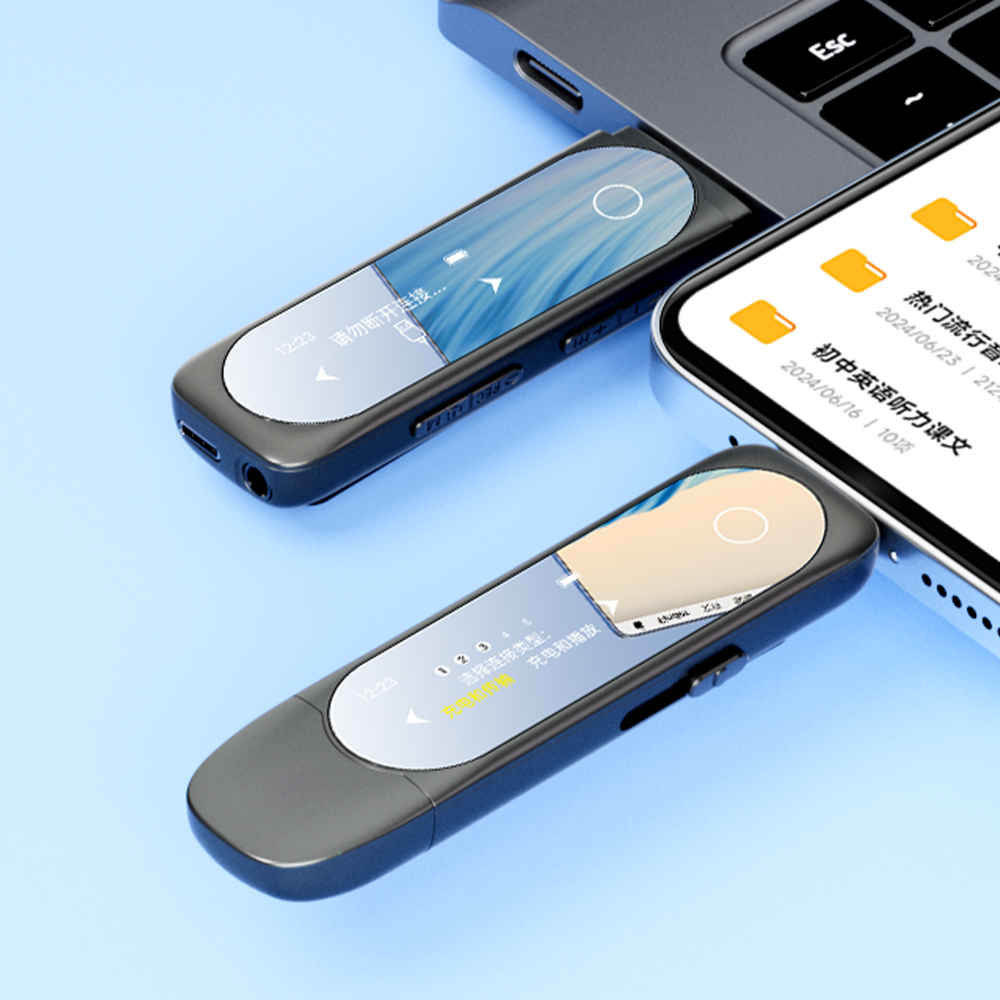 Audio Music Download Mp3 - Lecteur MP3 avec Bluetooth, Type-C, Clip