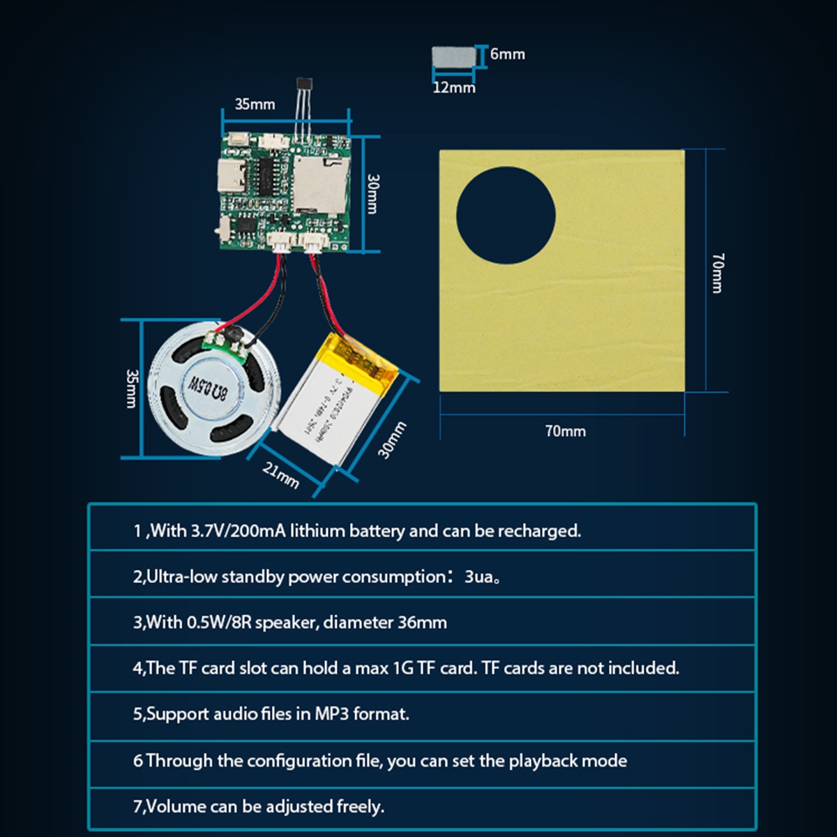 Module enregistreur sonore pro - Audio Music Download Mp3 avis et prix