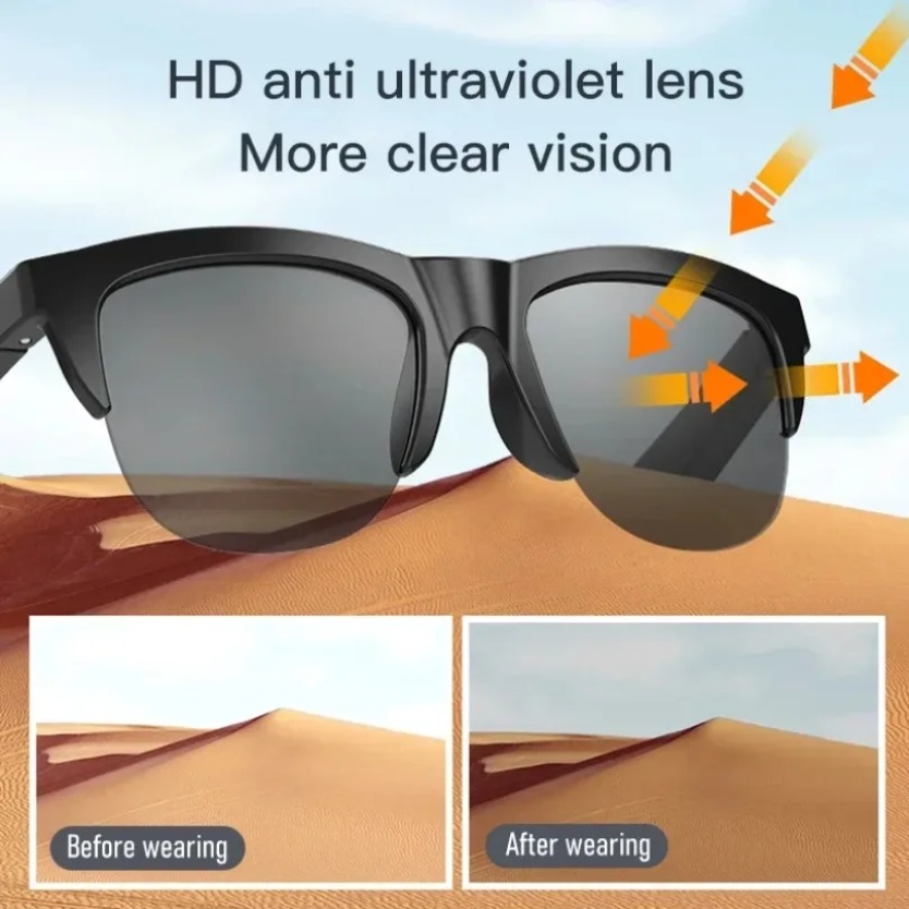 Lunettes de soleil intelligent - Audio Music Bluetooth avis et prix