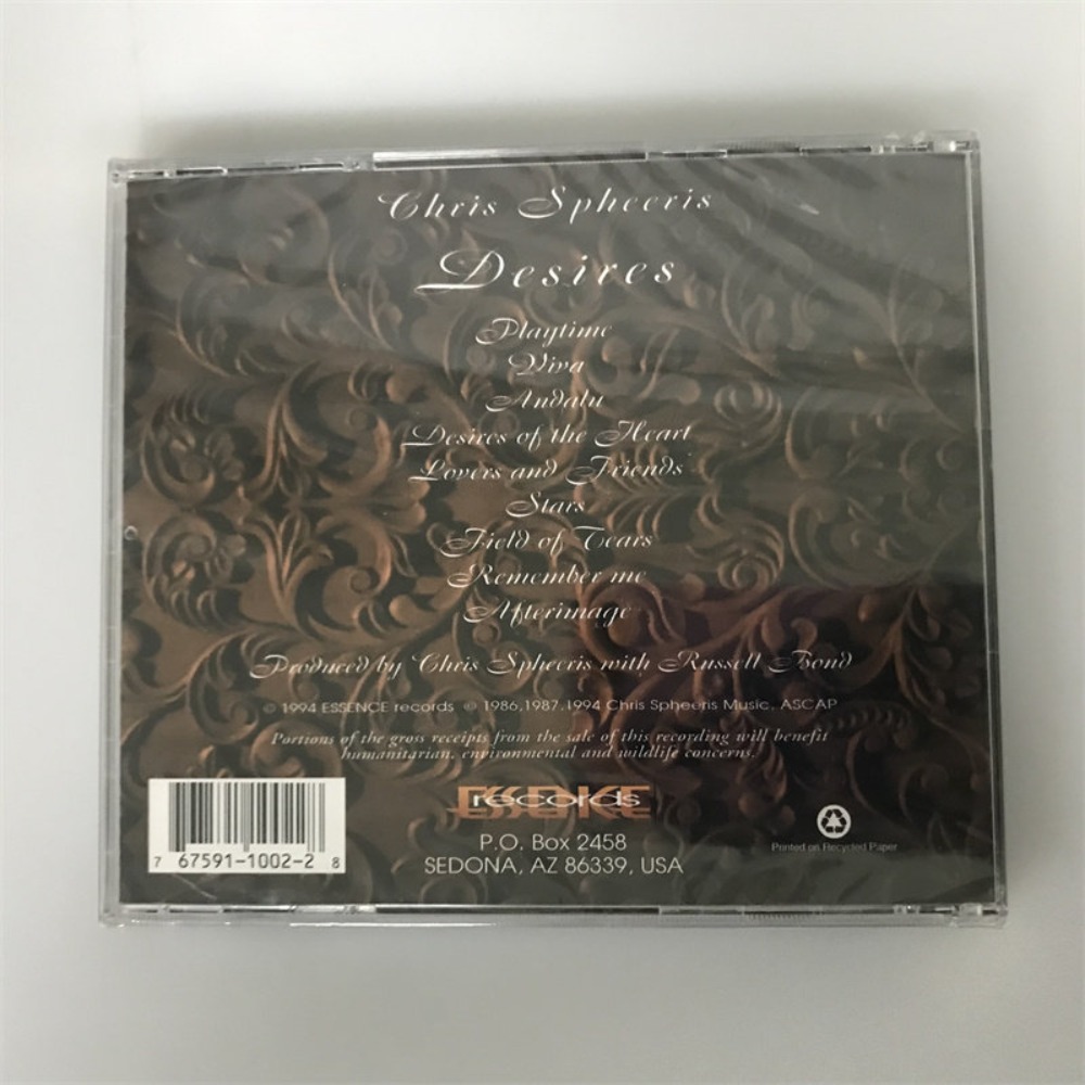 CD 'Desires' Chris Spheeris, D - Audio Music For avis et prix
